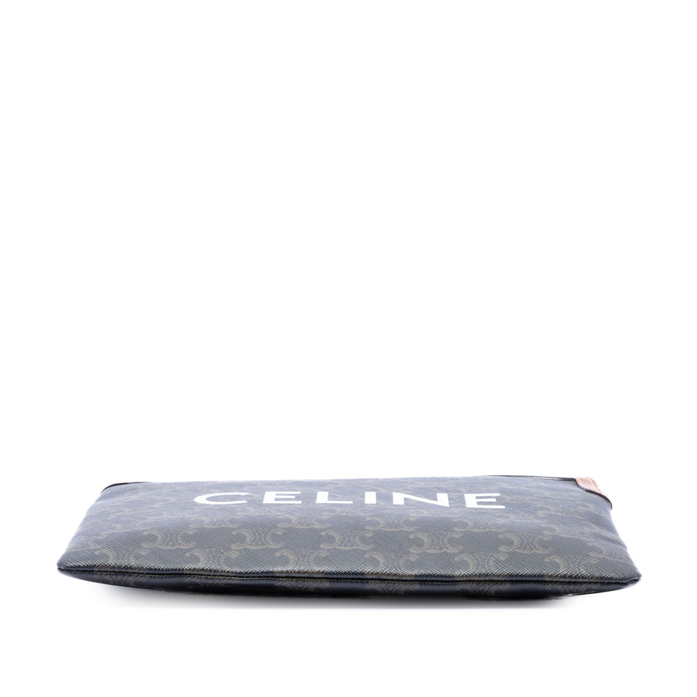 Pre-Loved Celine Small Triomphe Coated Canvas Clutch - Picture 3 of 6